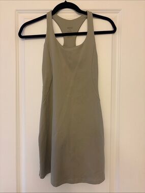 girlfriend collective olive green mini dress